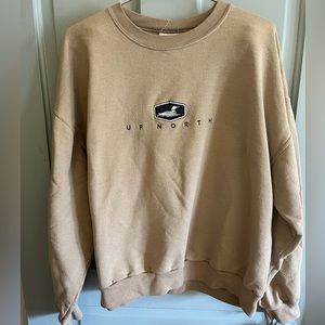 Light Brown Up North Crewneck - Size Large